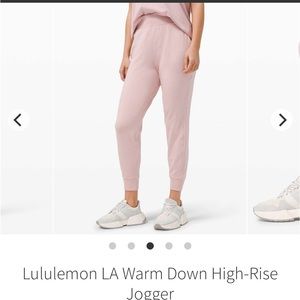 LA warm down jogger Lululemon Size 2 - Mink Berry